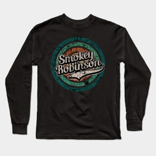 Smokey Robinson // Retro Circle Crack Vintage Long Sleeve T-Shirt